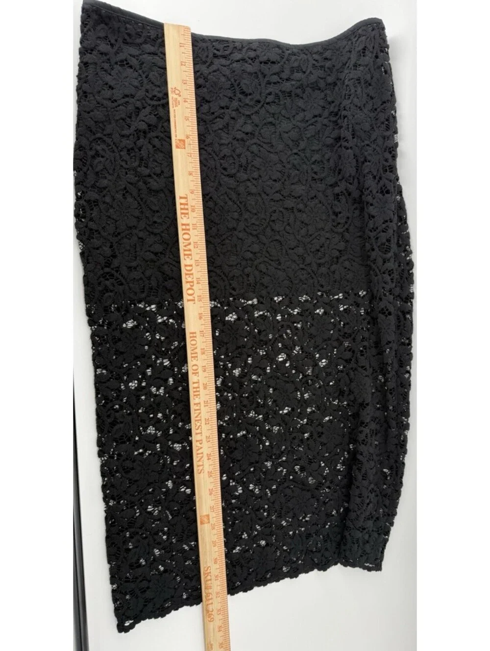 Future Collective Black CL Sexy Lace Part Lined Pencil Midi Skirt 2562